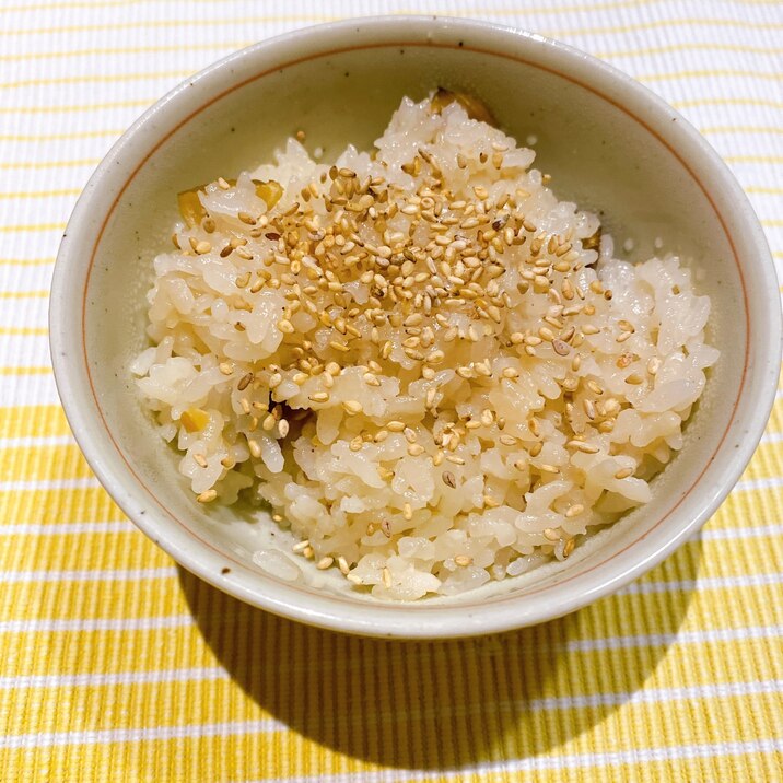 市販の甘栗で!栗の炊き込みごはん